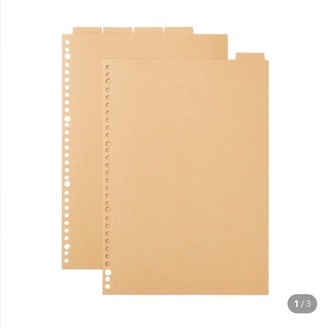 Muji index A4 