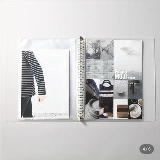 Muji refil defter binder A4 / 30  delikli
