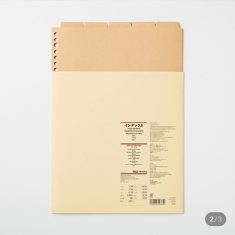 Muji index A4 