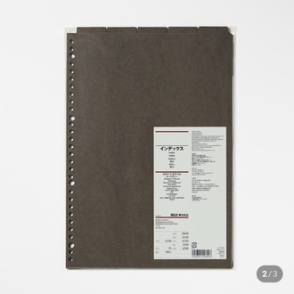 Muji index A4 