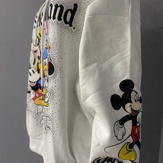 Orijinal baskı taşlı sweat shirt 