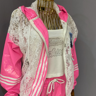 Tasarım eşofman takımı Pink üçlü 