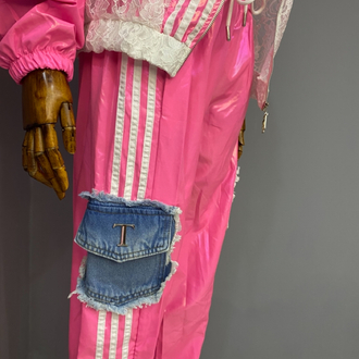 Tasarım eşofman takımı Pink üçlü 