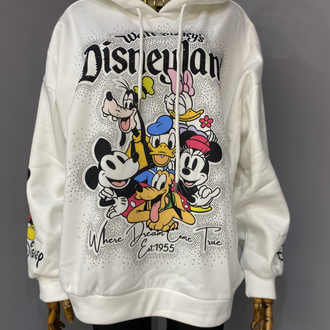 Orijinal baskı taşlı sweat shirt 