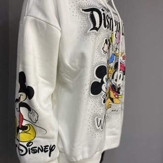 Orijinal baskı taşlı sweat shirt 