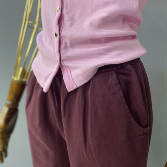 Bordo yan cep pantolon 
