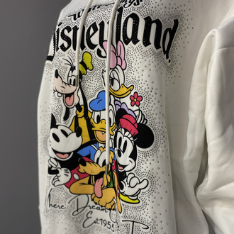 Orijinal baskı taşlı sweat shirt 
