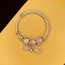 Pembe Çiçek Çelik Pandora Bileklik