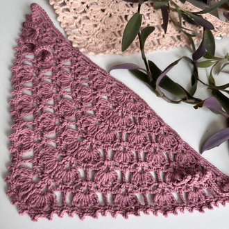 Gül kurusu bandana 4-7 yaş