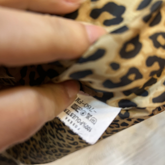 İthal yün leopar astarlı ceket