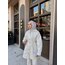YENİİİ TAŞ DETAYLI GABARDİN CEKET (BEYAZ)