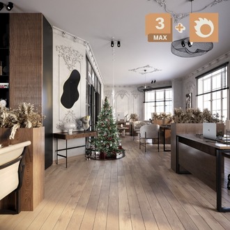 RIVA - 3D İç Mekân Sahnesi