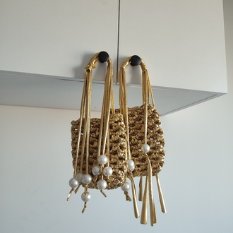 Gold Telefon Çantası