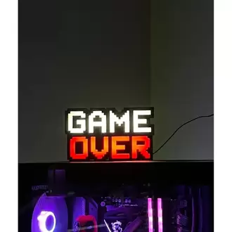 Game Over Aydınlatmalı Tablo- (USB TYPE A ILE ÇALIŞMAKTADIR)