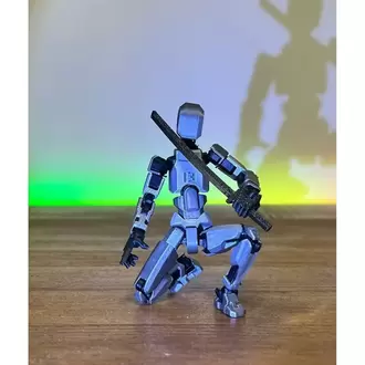 TİTAN TN13 - Eklemli Hareketli Şekil Değiştirme Robotu Figür(GRİ) (SİLAH SETİ DAHİL)