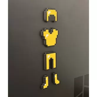 Minecraft Altın Zırh Manyetik Duvar Süsü figür