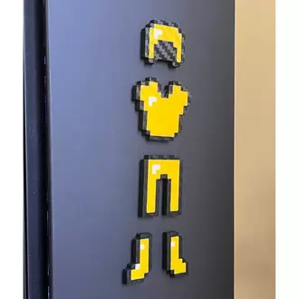 Minecraft Altın Zırh Manyetik Duvar Süsü figür