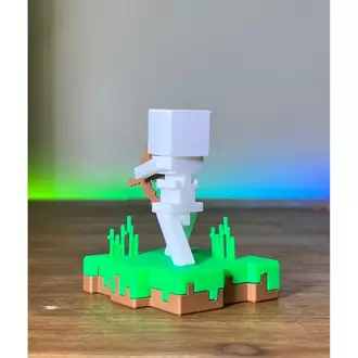 Minecraft İskelet Çim Ada Hediyelik Figür