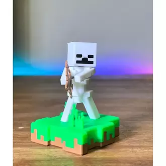 Minecraft İskelet Çim Ada Hediyelik Figür