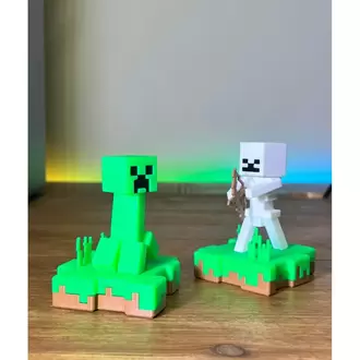 Minecraft İskelet ve Creeper Ada Hediyelik Figür