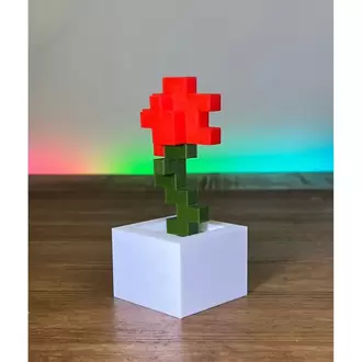 Minecraft Kırmızı Yeşil Çiçek Saksı (2. Nesil) Hediyelik Figürü
