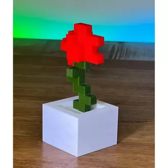 Minecraft Kırmızı Yeşil Çiçek Saksı (2. Nesil) Hediyelik Figürü