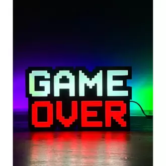 Game Over Aydınlatmalı Tablo- (USB TYPE A ILE ÇALIŞMAKTADIR)