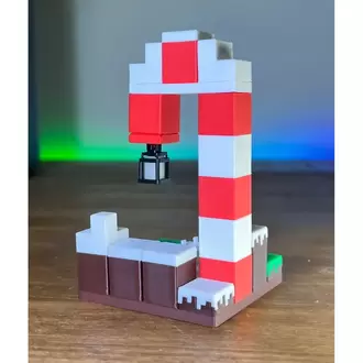 Işığı Emen Minecraft Yılbaşı Temalı Ada Gece Parlayan Figür Seti Hediyelik - 4x4 Boyutunda