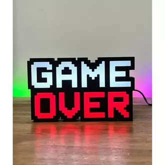 Game Over Aydınlatmalı Tablo- (USB TYPE A ILE ÇALIŞMAKTADIR)