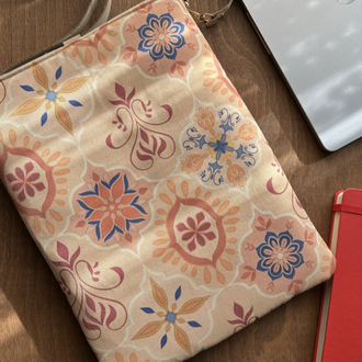 Özel Tasarım El Yapımı Cepli Kılıf Çanta, Tablet Kılıfı, Kitap Kılıfı, Organizer Çanta