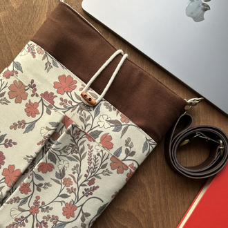 Özel Tasarım El Yapımı Cepli Kılıf Çanta, Tablet Kılıfı, Kitap Kılıfı, Organizer Çanta