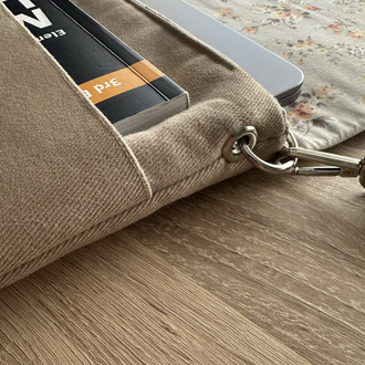 El Yapımı Nakışlı Laptop Çantası 13-14 inç Uyumlu | %100 Pamuk Gabardin Kumaş