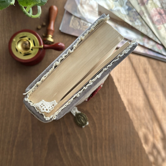 El Yapımı Vintage Nakışlı Defter – A5 / 100gr / 384 Sayfa – Çizgili 