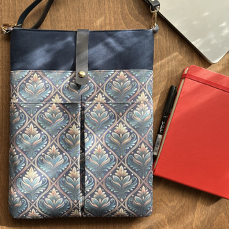 Özel Tasarım El Yapımı Cepli Kılıf Çanta, Tablet Kılıfı, Kitap Kılıfı, Organizer Çanta