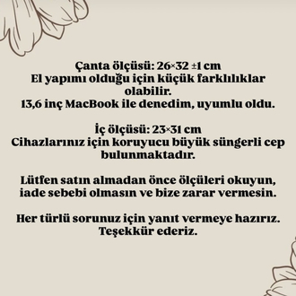 Özel Tasarım El Yapımı Cepli Kılıf Çanta, Tablet Kılıfı, Kitap Kılıfı, Organizer Çanta