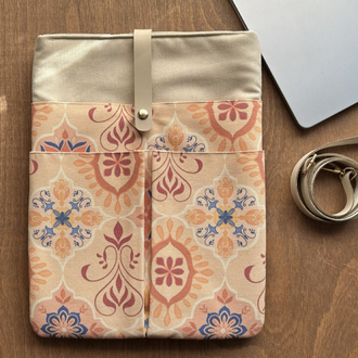 Özel Tasarım El Yapımı Cepli Kılıf Çanta, Tablet Kılıfı, Kitap Kılıfı, Organizer Çanta