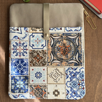 Özel Tasarım El Yapımı Süngerli Laptop & Kitap Çantası – 35x27 cm