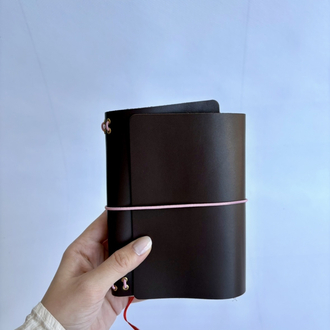 A6 Parlak Kahve Trifold