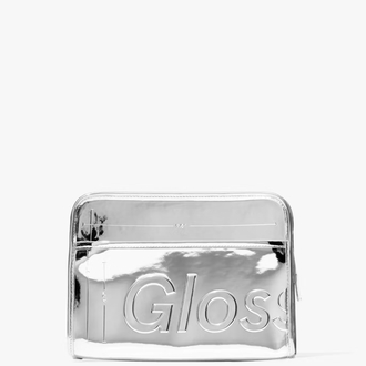 Glossier limited Chrome Beauty Bag