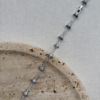 Zirkon Taşlı Yıldız Silver Bileklik