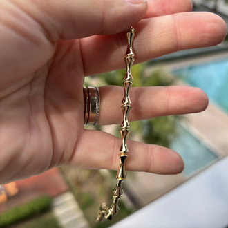 Premium Gold Bambu Model Bileklik