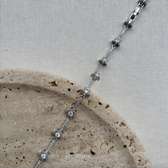 Zirkon Taşlı Yıldız Silver Bileklik