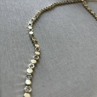 Premium Gold Taşlı Kolye