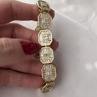 Zirkon Taşlı Diamonds Baget Bileklik
