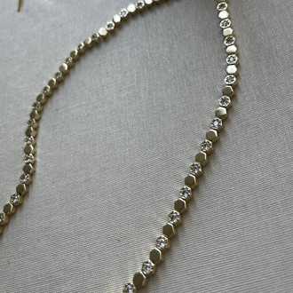 Premium Gold Taşlı Kolye