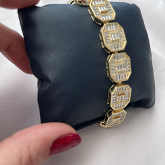 Zirkon Taşlı Diamonds Baget Bileklik