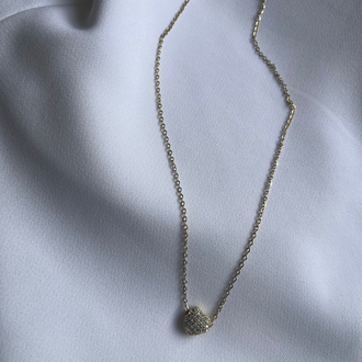 Premium 14 k minimal kalp kolye