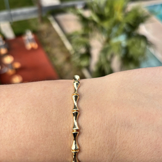 Premium Gold Bambu Model Bileklik