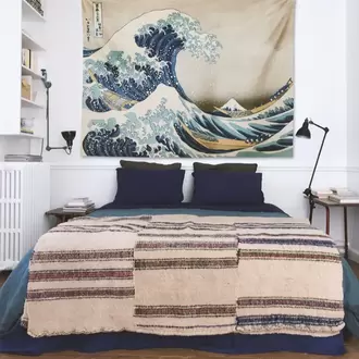 The Great Wave off Kanagawa Duvar Örtüsü