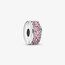 Pembe Pave Klips Charm